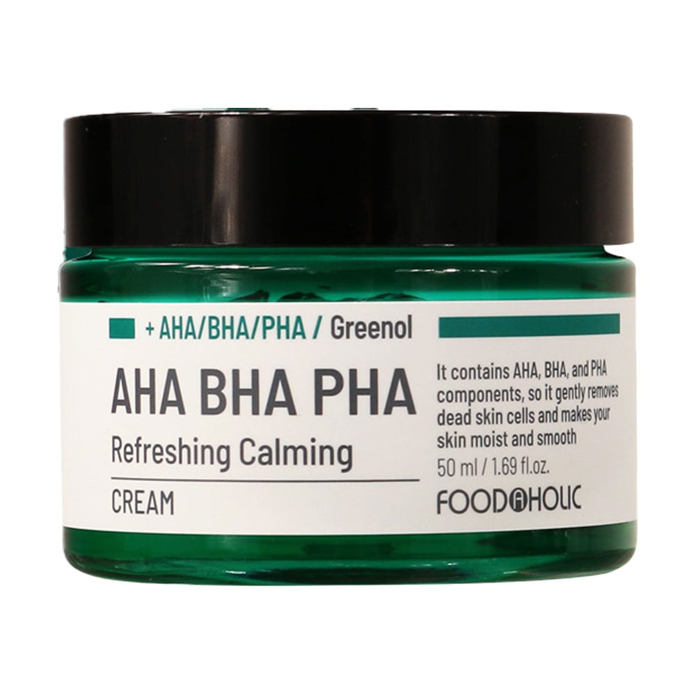 Уцінка! Заспокійливий крем для обличчя Food A Holic AHA BHA PHA Refreshing Calming Cream, 50 мл